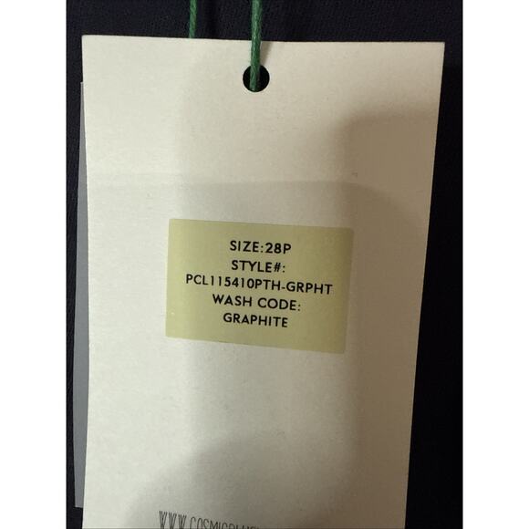 Cosmic Blue Love Cassidy Mid Rise Relaxed Skinny Pants, 28p, Dark Grey - Picture 2 of 4